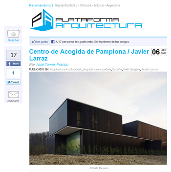 Centro de Acogida de Pamplona  Javier Larraz en stepienybarno