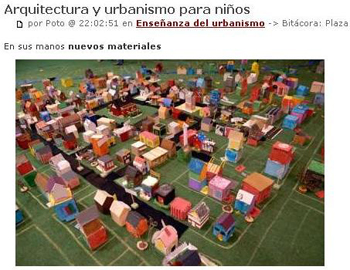 Arquitectura y urbanismo para niños.Urblog.Stepienybarno