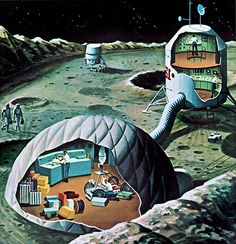 Roy Scarfo 1969 Residencia semipermanente en la luna