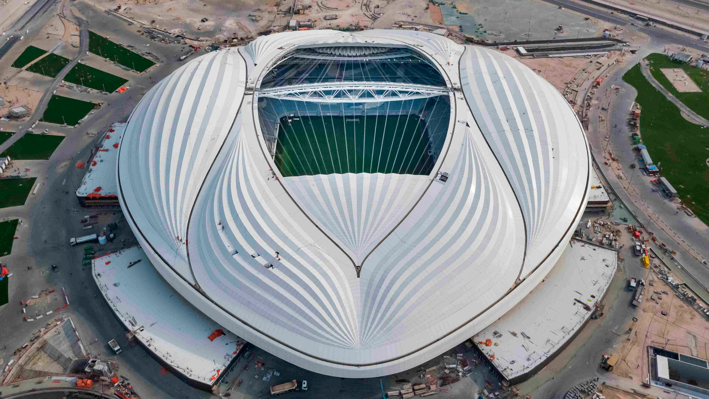 Estadio Al Janoub de Zaha Hadid Architects fotografía Luke Hayes