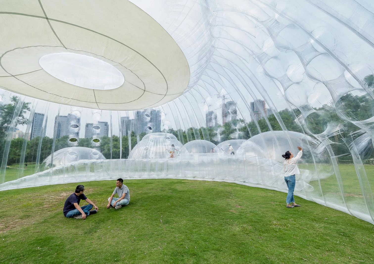 Pabellón inflable Air Mountain Aether Architects FOTÓGRAFO Zhang Chao